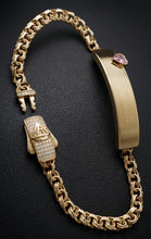 Load image into Gallery viewer, 10 K GOLD CHINO HEART BRACELET