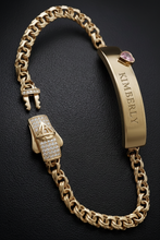 Load image into Gallery viewer, 10 K GOLD CHINO HEART BRACELET