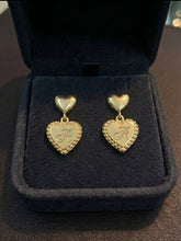 Load image into Gallery viewer, 10 K GOLD HEART TO HEART EARRINGS