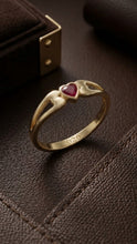 Load image into Gallery viewer, 10K Gold Heart Accent Ring