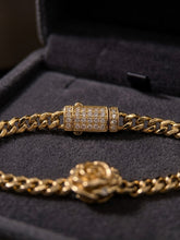 Load image into Gallery viewer, 10 K GOLD SEMI H  ROSE BRACELET