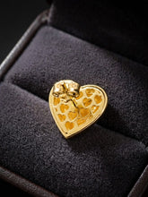 Load image into Gallery viewer, 10 K GOLD HEART EARRINGS