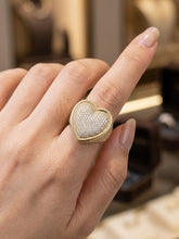 Load image into Gallery viewer, 10 K GOLD STATEMENT HEART RING