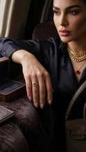 Load image into Gallery viewer, 10K GOLD HEART RING WITH RED STONES