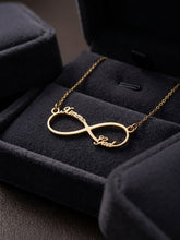 Load image into Gallery viewer, 10 K GOLD CUSTOM NAME INFINITY NECKLACE