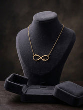 Load image into Gallery viewer, 10 K GOLD CUSTOM NAME INFINITY NECKLACE