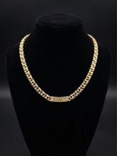 Load image into Gallery viewer, 10 K GOLD SEMI SOLID CHINO BAR LINK CHAIN