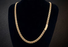 Load image into Gallery viewer, 10 K GOLD SEMI SOLID CHINO BAR LINK CHAIN