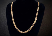 Load image into Gallery viewer, 10 K GOLD SEMI SOLID CHINO BAR LINK CHAIN