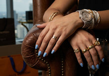 Load image into Gallery viewer, 10 K GOLD SILHOUETTE DUO RING
