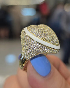 Cubic Zirconia Heart Ring