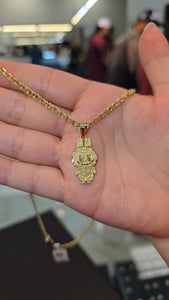 Labubu Gold Chain & Pendant Set