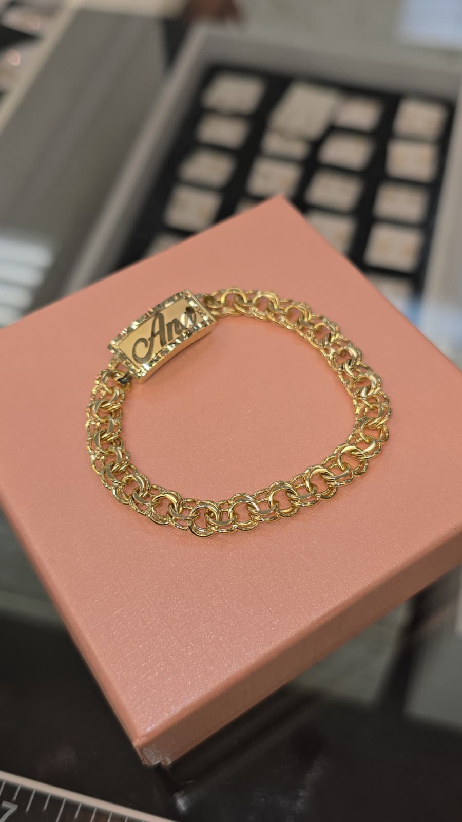 五行調律ブレス　Gogyo Tuning Bracelet オーダー専用ページ Chino Link Custom Name Bracelet – TAMAYO GOLD LLC