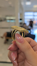 Load image into Gallery viewer, Sacred Christ Rectangular Gold Statement Ring