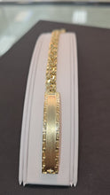 Load image into Gallery viewer, Monaco Weave Gold ID Bracelet