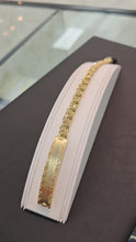 Load image into Gallery viewer, Monaco Weave Gold ID Bracelet