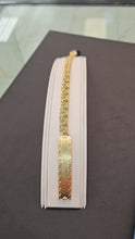 Load image into Gallery viewer, Monaco Weave Gold ID Bracelet