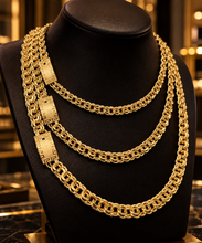 Load image into Gallery viewer, Customizable 10K Yellow Gold Semi-Solid Chino Chain