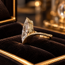 Load image into Gallery viewer, 6.05 CT Lab-Grown Diamond Sculptural Ring – 14K Yellow Gold