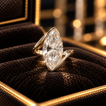 Load image into Gallery viewer, 6.05 CT Lab-Grown Diamond Sculptural Ring – 14K Yellow Gold