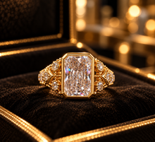 Load image into Gallery viewer, 14K Yellow Gold 2.63 CT Lab Diamond Statement Ring