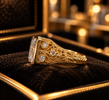 Load image into Gallery viewer, 14K Yellow Gold 2.63 CT Lab Diamond Statement Ring