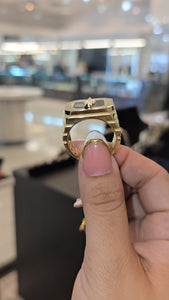 San Judas Rectangular Ring 10K Gold