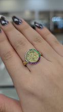 Load image into Gallery viewer, 10K Gold Centenario CZ Ring