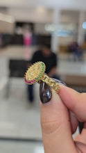 Load image into Gallery viewer, 10K Gold Centenario CZ Ring