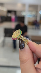 10K Gold Centenario CZ Ring