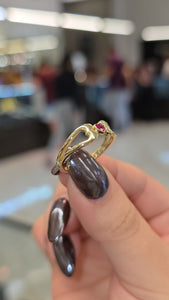 10K Gold Heart Accent Ring