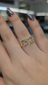 Infinity Heart Ring 10K Gold