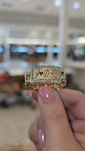 Custom Chino Ring Fully Personalized with 3D Laser Engraving
