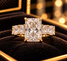 Load image into Gallery viewer, Radiant Elegance – 4.02 CT Lab Diamond Ring