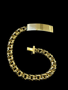 10k Gold Chino Monaco Hollow Bracelet