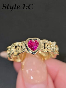 10K Heart Rings Collection