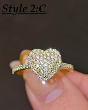 Load image into Gallery viewer, 10K Heart Rings Collection