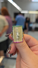 Load image into Gallery viewer, Virgencita 10K Gold Ring with czs