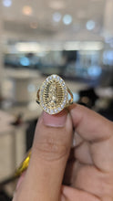Load image into Gallery viewer, 10K Gold Virgencita Oval Ring