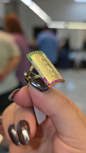 Load image into Gallery viewer, Virgencita 10K Gold Ring with czs
