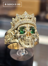 Load image into Gallery viewer, 3D Skull with Crown Ring