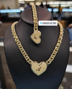 Monaco Heart Lock Bundle 10k Gold