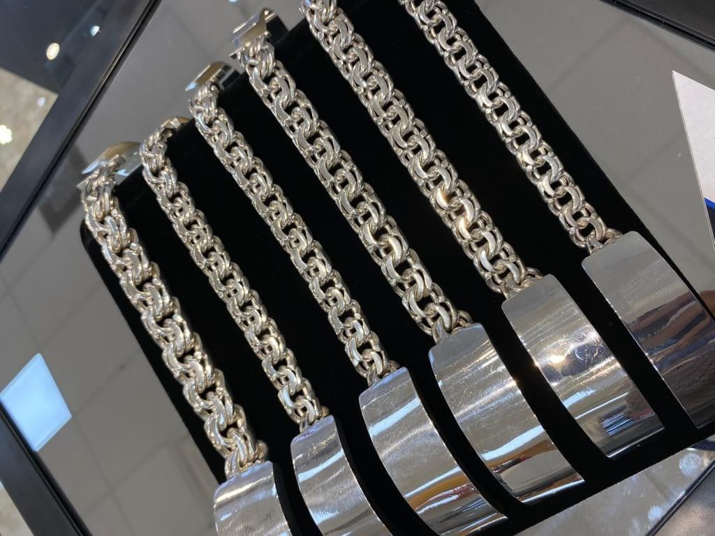 Silver Regular Chino Link Bracelet – TAMAYO GOLD LLC