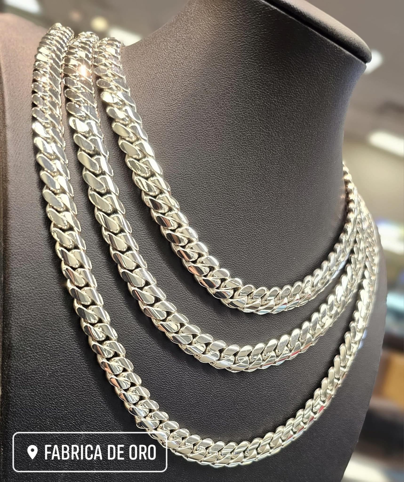 Stainless Steel Silver Cuban Curb Chain Necklace - Lengths 16" To 36", Widths 3/5/7/9/11mm, Unisex, Lobster Clasp, Nickel-Free