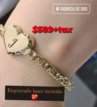 Load image into Gallery viewer, Monaco Chino bar heart bracelet!!
