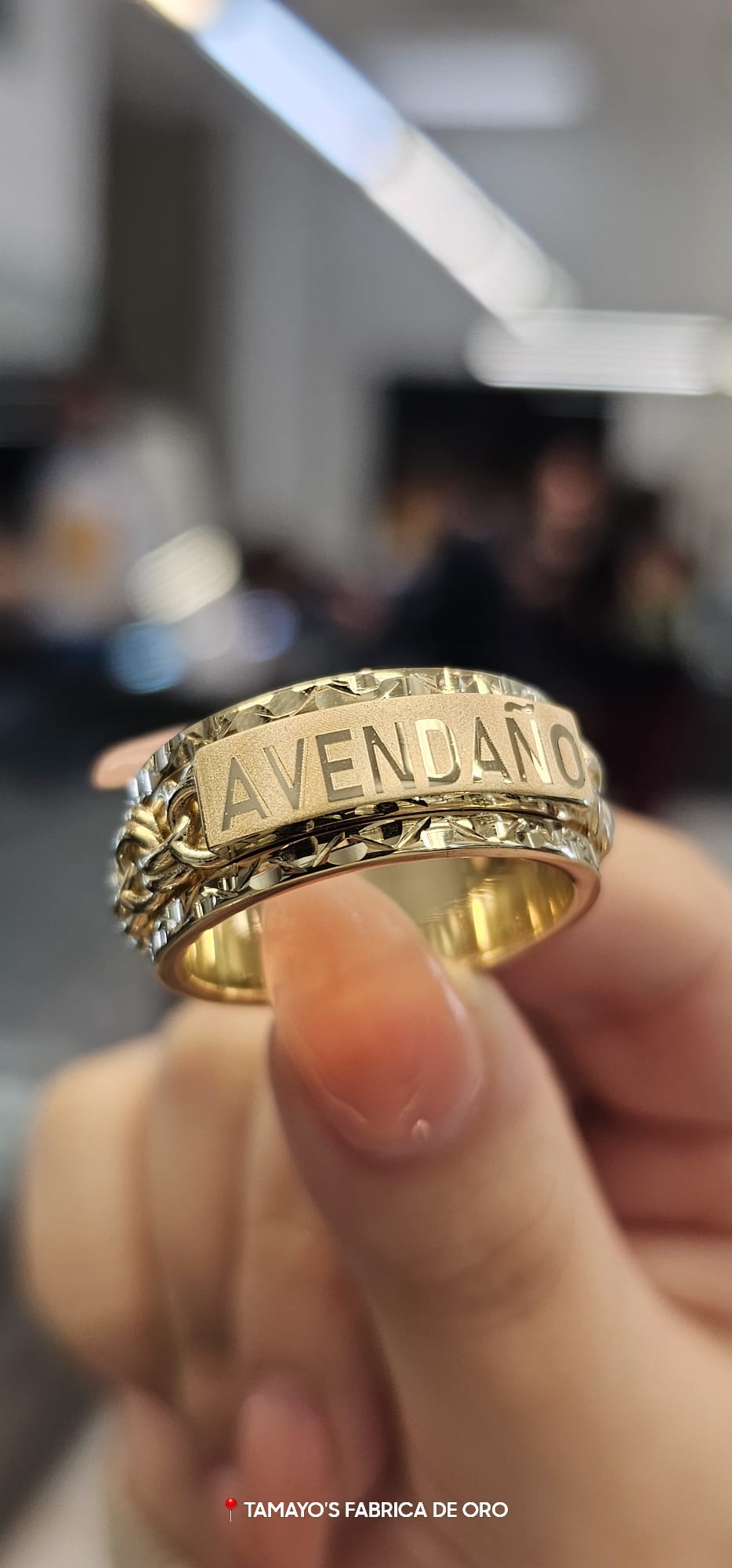 10k Yellow Gold Chino Link Spinning Ring – TAMAYO GOLD LLC