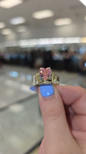 Load image into Gallery viewer, 10K Yellow Gold Heart Ring with Cubic Zirconia – Customizable Design