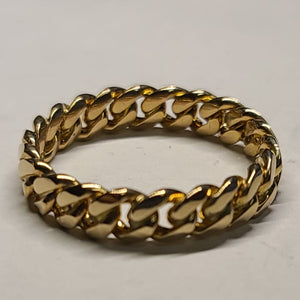 10k Gold Cuban Link Ring