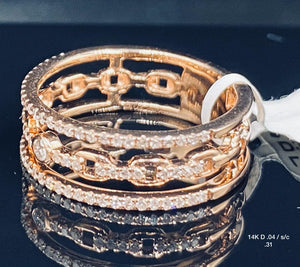 .35 Ct Diamond Ring 14K Solid Gold