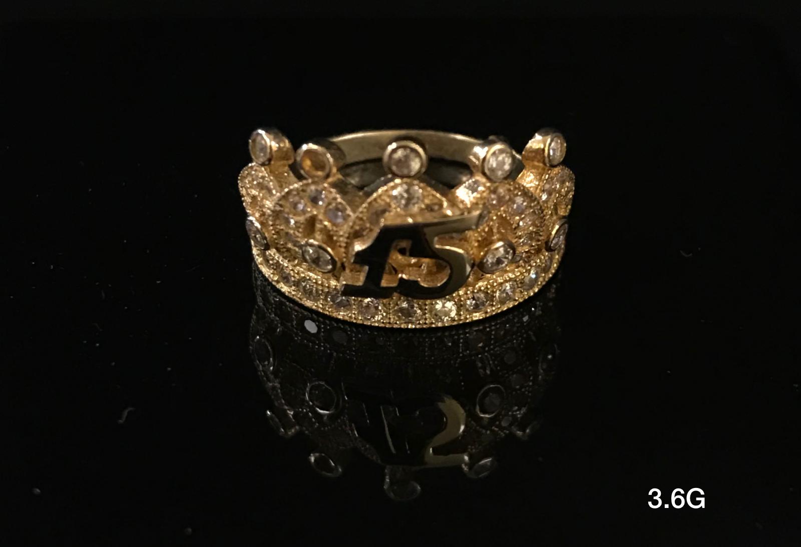 Quincea era ring 10K Solid Gold